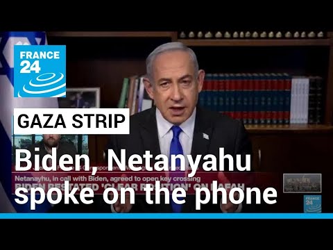 Netanyahu agrees to reopen Gaza crossing for humanitarian aid, White House says • FRANCE 24