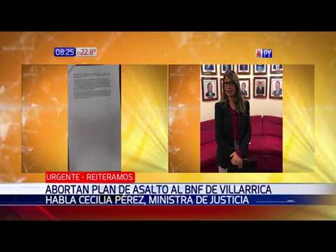 Abortan plan de robo al banco BNF de Villarrica
