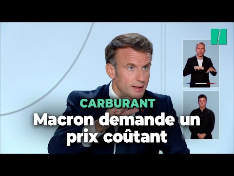 Carburant : Macron demande aux distributeurs qu'il soit vendu à prix coûtant