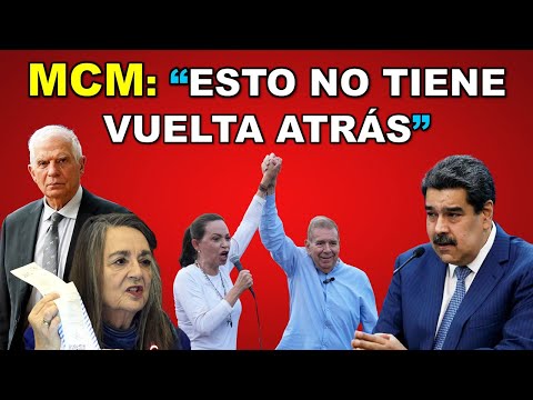 MARIA CORINA AFIRMA QUE NO HAY VUELTA ATRAS LUEGO DE LA PRESENTACIÓN DE LAS ACTAS ORIGINALES