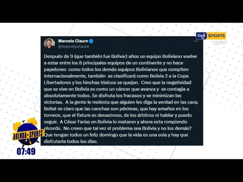 ¡Marcelo Claure defiende a Beñat San José ante la duras críticas de los hinchas!
