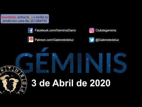 Horóscopo Diario - Géminis - 3 de Abril de 2020