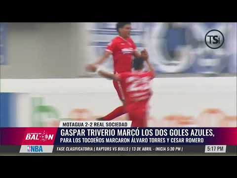 Gaspar Triverio marcó los dos goles azules, para los tocoeños marcaron Álvaro Torres y César Romero
