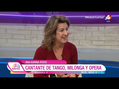 Buen Día - Hablemos Clara: Ana Karina Rossi, cantante de tango, milonga y opera