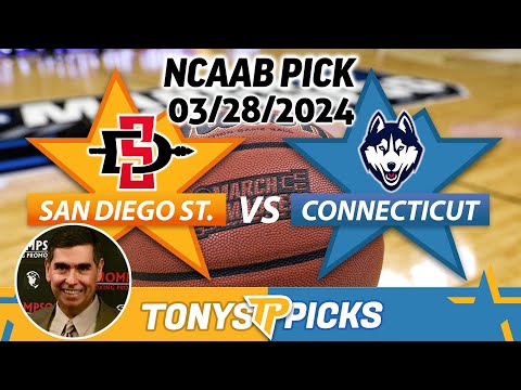 San Diego St vs Connecticut 3/28/2024 FREE College Basketball Picks and Predictions on NCAAB Betting
