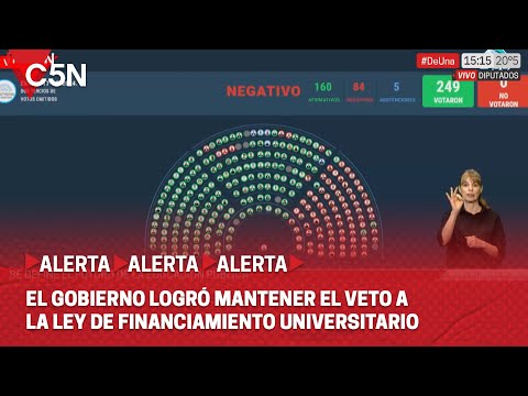 FINANCIAMIENTO UNIVERSITARIO: DIPUTADOS sostuvo el veto de MILEI