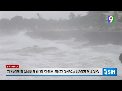 Avanza la tormenta Beryl y COE eleva provincias en alerta | Primera Emisión SIN