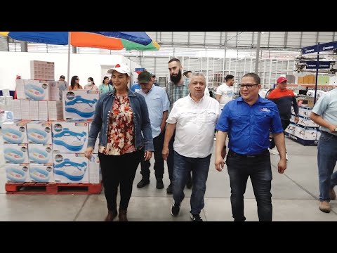 Alcaldía de Managua visita la tienda Mega Jerusalén para monitorear precios