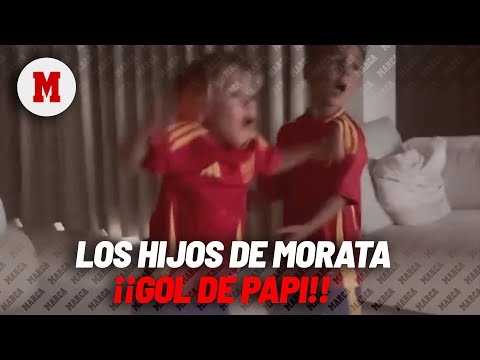 La pasión de los hijos de Morata tras el gol de su padre I MARCA