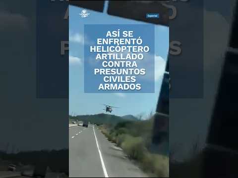 Por aire y tierra, autoridades realizan operativos en Sinaloa, helicóptero dispara contra camioneta