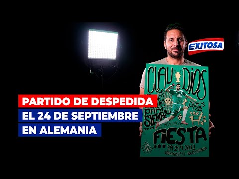 Exitosa Deportes: Claudio Pizarro tendrá su partido de despedida el 24 de septiembre en Alemania