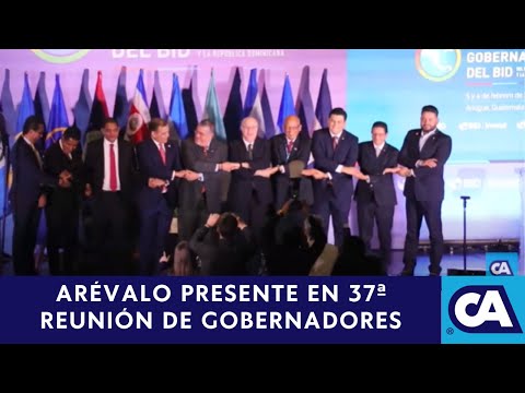 Bernardo Arévalo estuvo presente en la  la 37ª reunión de Gobernadores del istmo Centroamericano