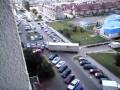 Trudny wyjazd z osiedla 