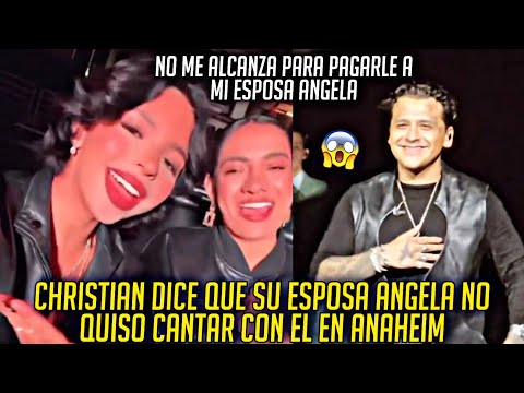 POR QUE ANGELA NO QUISO CANTAR CON SU ESPOSO CHRISTIAN AYER EN ANAHEIM