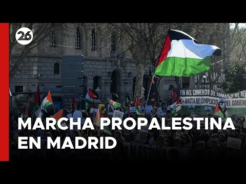 ESPAÑA | Marcha propalestina en Madrid reclama el fin del genocidio en GAZA