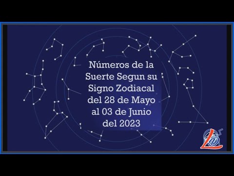 Predicción Zodiacal del 28 de Mayo al 03 Junio del 2022 (Números de la suerte, Zodiaco de la Suerte)