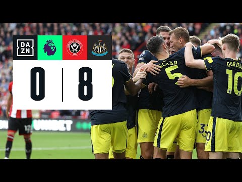 Sheffield United vs Newcastle (0-8) | Resumen y goles | Highlights Premier League