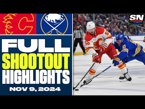 Calgary Flames at Buffalo Sabres | FULL Shootout Highlights - November 9, 2024