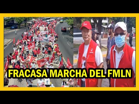Fracasa marcha encabezada por lideres del FMLN el primero de mayo