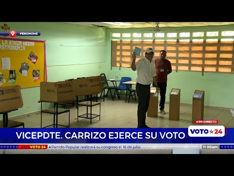 Primarias PRD: José Gabriel Carrizo ejerce su voto en Penonomé