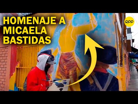 Pintor peruano convierte muros abandonados en Chimbote en obras de arte