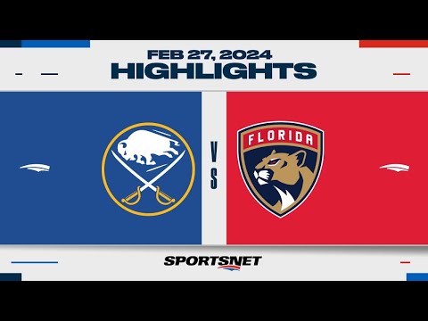 NHL Highlights | Sabres vs. Panthers - February 27, 2024