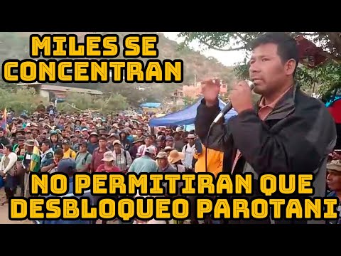 HUMBERTO CLAROS BLOQUEOS SE RATIFICAN EN PAROTANI CONTRA MAGISTRADOS DE BOLIVIA..
