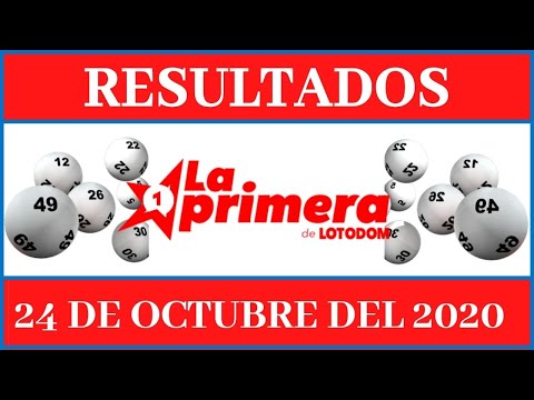 Lotería La Primera de LotoDom Resultados de hoy 24 de Octubre