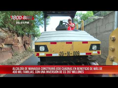 Conozca las metas 2021 del programa Calles para el Pueblo en Managua