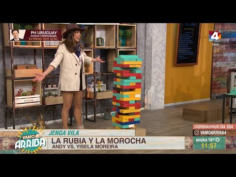 Vamo Arriba - La rubia y la morocha: Andy vs. Yisela Moreira en el Jenga Vila