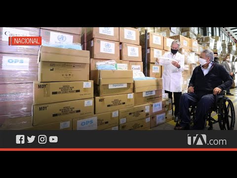 Ecuador recibió 400 toneladas de insumos médicos