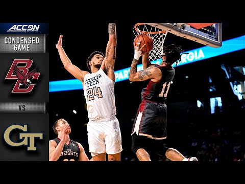 Acc Football Basketball 🏀 Boston College vs. Georgia Tech Condensed Game | ACC Men’s Basketball (2021-22)