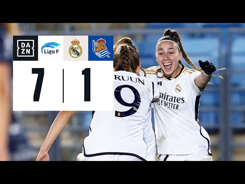 Real Madrid CF vs Real Sociedad (7-1) | Resumen y goles | Highlights Liga F