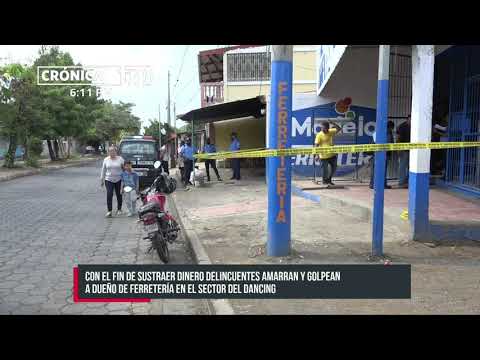 Conmoción: Detonaciones durante asalto a ferretería de Managua - Nicaragua