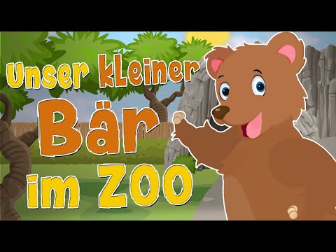 Unser kleiner Bär im Zoo Kinderlied 🐻 Bewegungslieder für Kinder • Kindergartenlieder