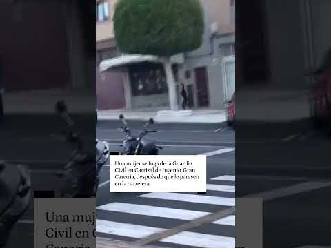 Una mujer se fuga de la Guardia Civil en Gran Canaria, después de que le parasen en la carretera