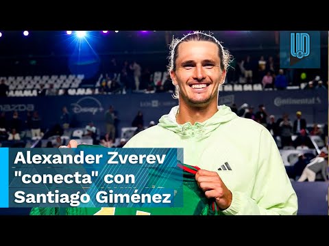 Alexander Zverev presume playera de Santi Giménez tras victoria en Los Cabos