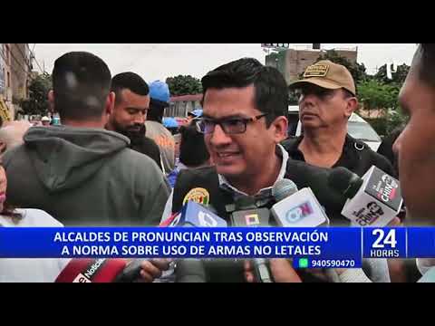 Alcalde de Miraflores en desacuerdo con observación a norma de uso de armas no letales para serenos