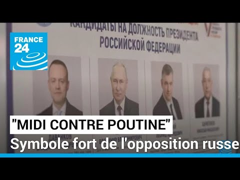 Midi contre Poutine : une action simple mais un symbole fort de l'opposition russe • FRANCE 24