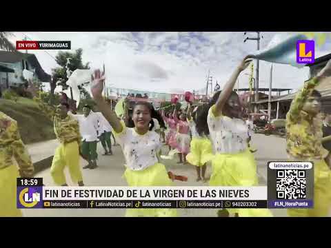 Despiden con mucha alegría las fiestas patronales por 'Virgen de las nieves' en Yurimaguas