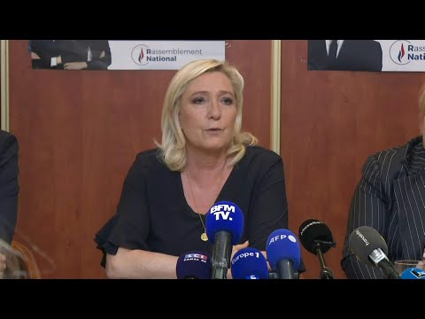 Le Pen juge que le déplacement de Macron à Kiev a un but électoraliste | AFP Extrait