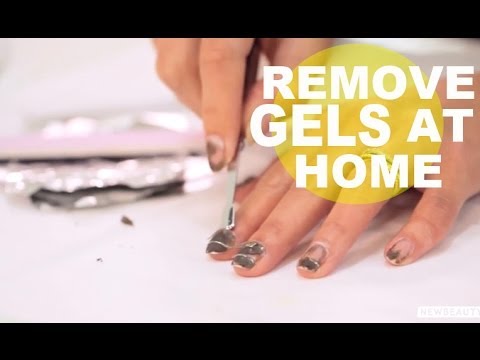 How To Remove Gel Nails At Home Newbeauty Tips Tutorials Youtube