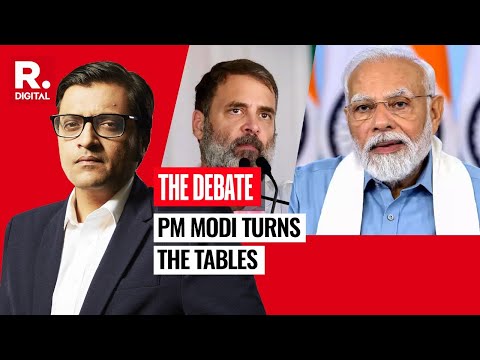 PM Modi Turns Tables On Rahul Gandhi, Shifts Adani-Ambani Narrative | Debate With Arnab