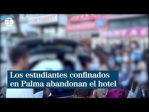 Los estudiantes confinados abandonan el hotel de Mallorca tras su anulación por la juez de Palma
