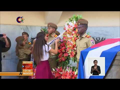 Tributo a los próceres de la Patria en Santiago de Cuba en Aniversario 66 del Desembarco del Granma