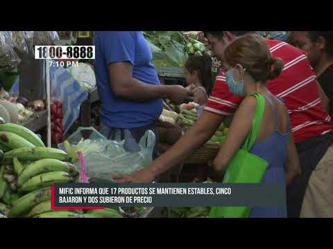 Precios de los productos de la canasta básica en los mercados de Nicaragua
