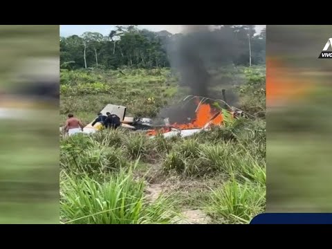 Pucallpa: 2 muertos y 4 heridos por caída de avioneta cerca a la frontera con Brasil