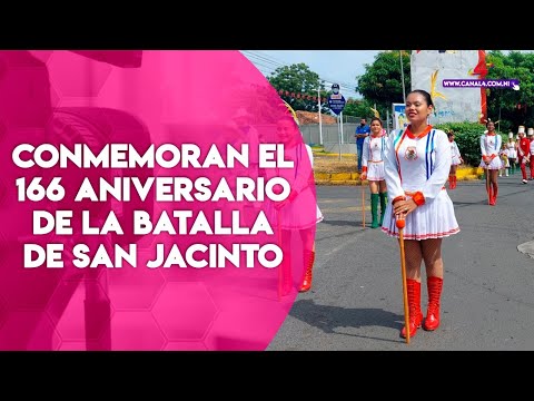 Centros educativos de Managua conmemoran el 166 Aniversario de la Batalla de San Jacinto