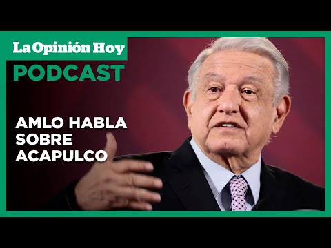 AMLO confía en poner de pie a Acapulco. Checo Pérez, fuera en la primera vuelta del GP de México. La