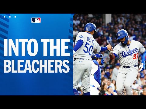 Teoscar Hernández sends this homer into the Wrigley Field bleachers! (Dodgers take the lead)